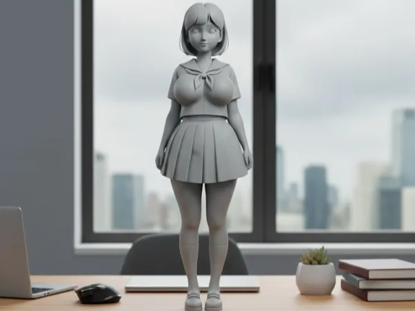 Japanese girl in school uniform