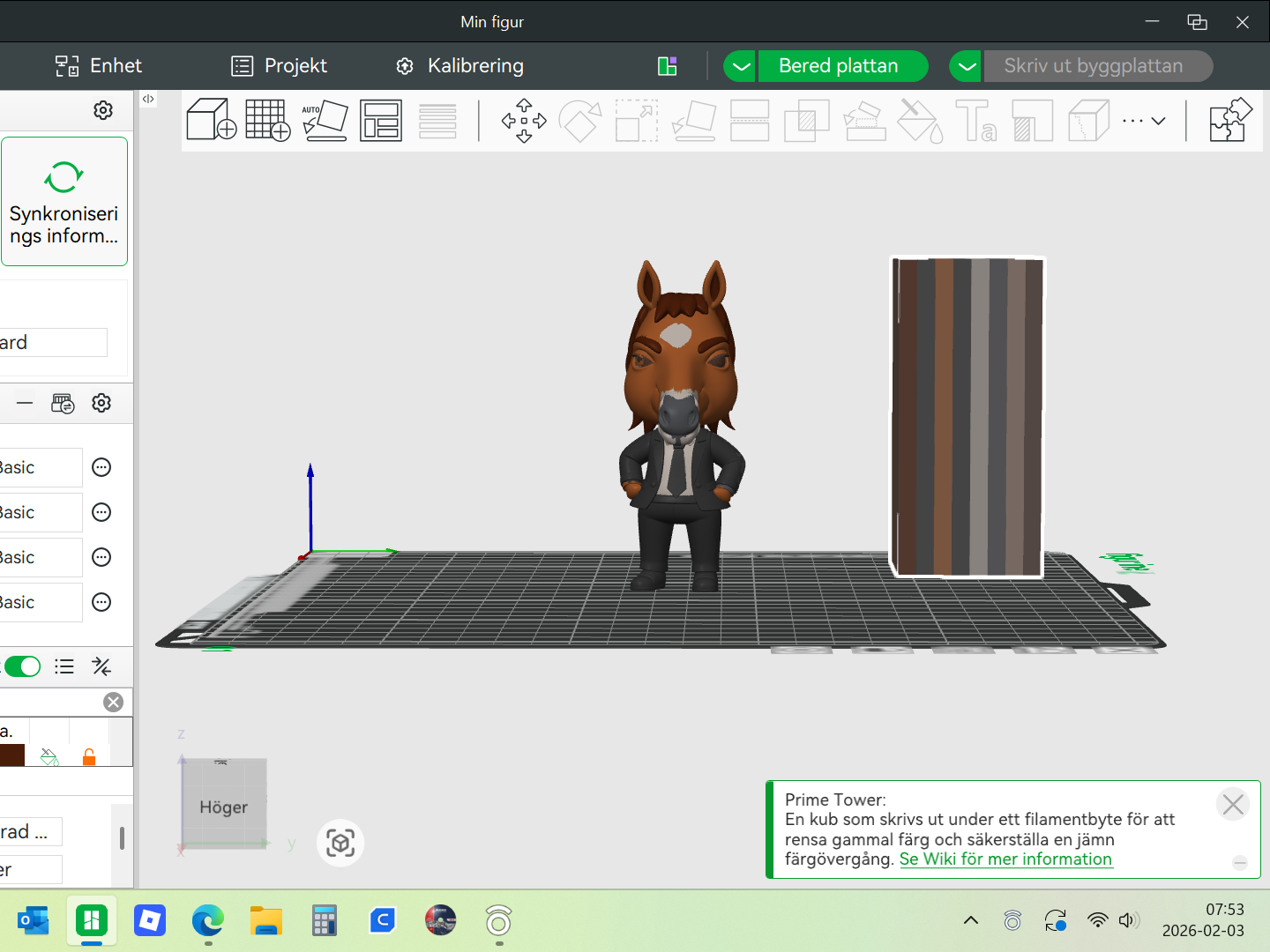 standing horse