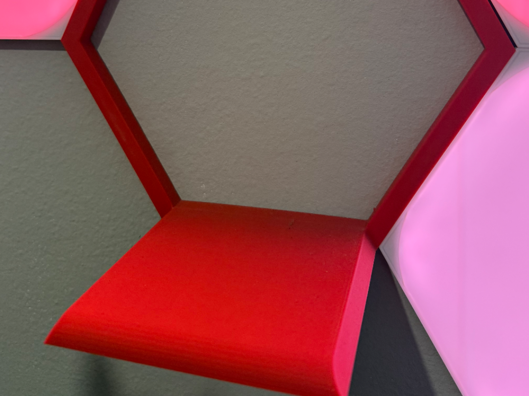 Shelf to be integrated into Nanoleaf panels