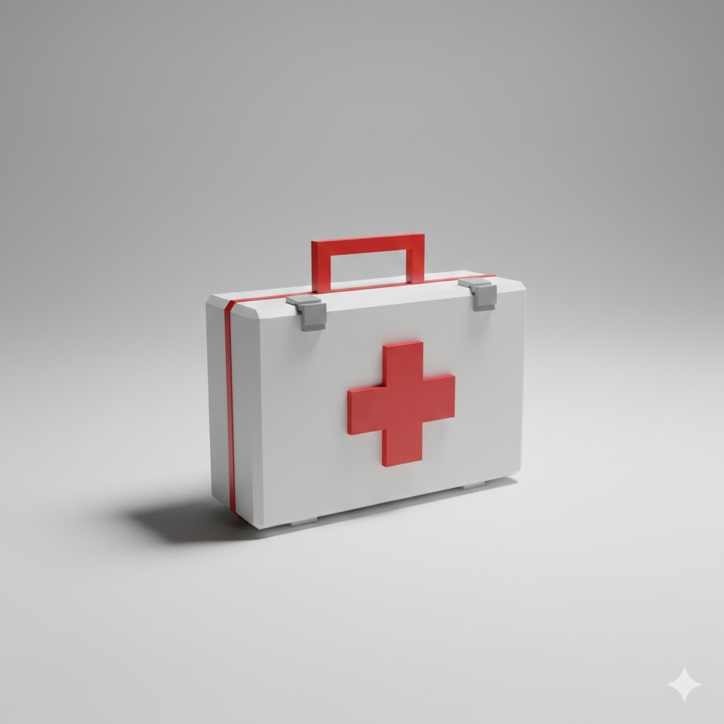 Low Poly First Aid Kit