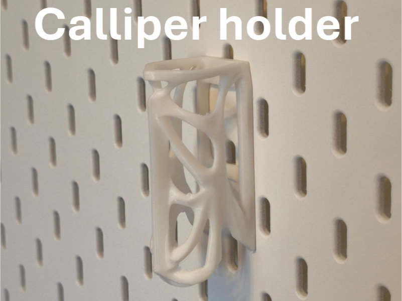 Calliper holder (for IKEA Skadis Pegboard)