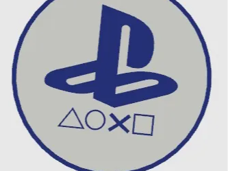 Llavero del logo de PlayStation