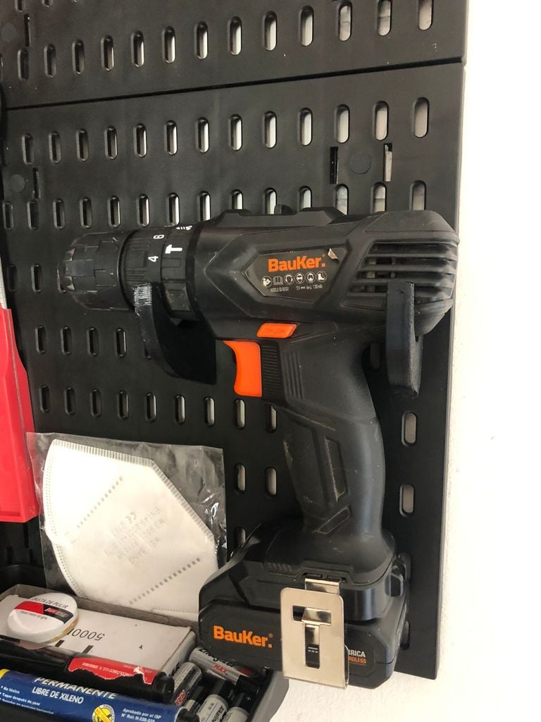 Drill Support for Pegboard Hook | Soporte Taladro