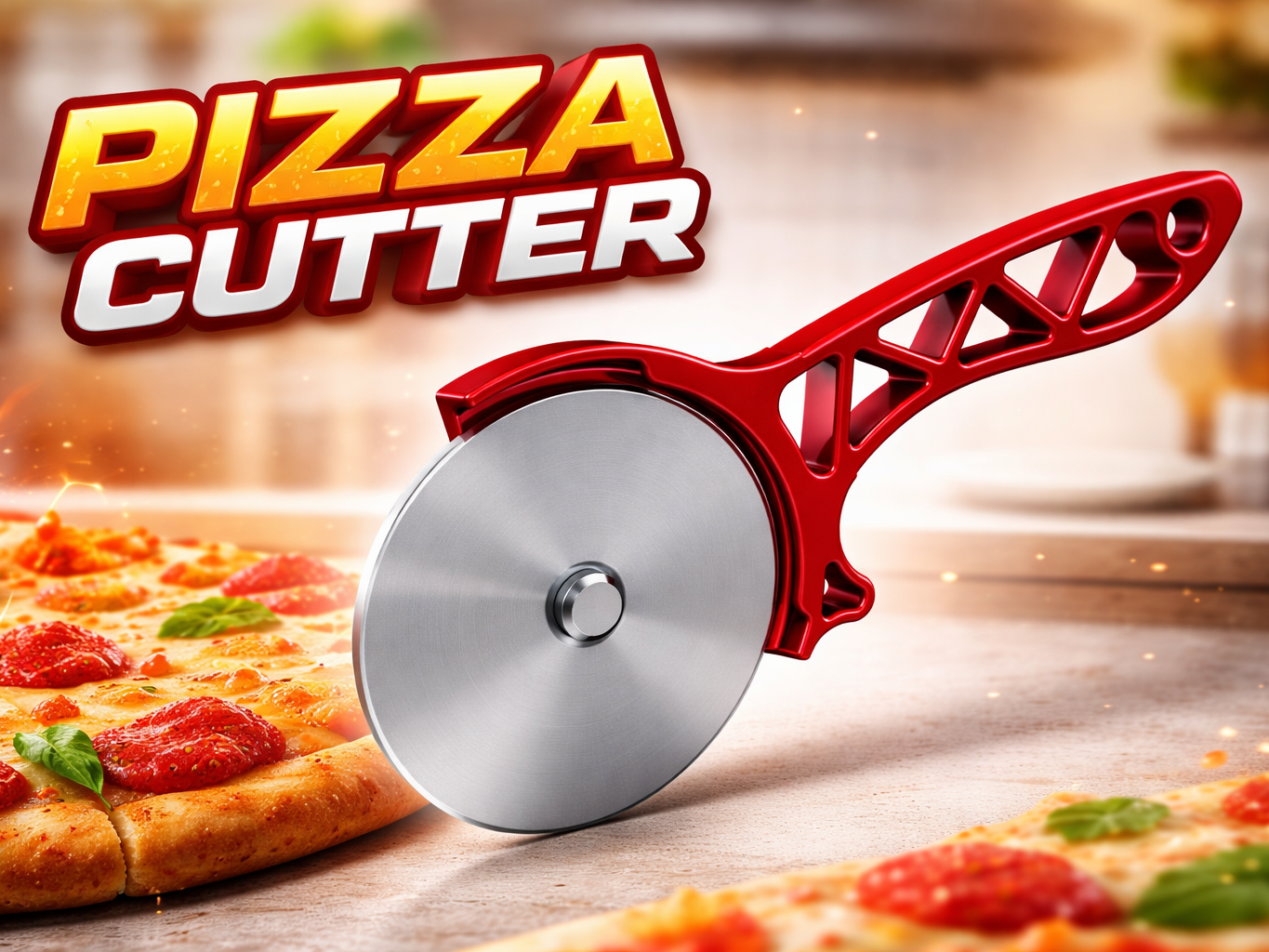 Pizza Cutter – Ergonomic 3D Printed Tool