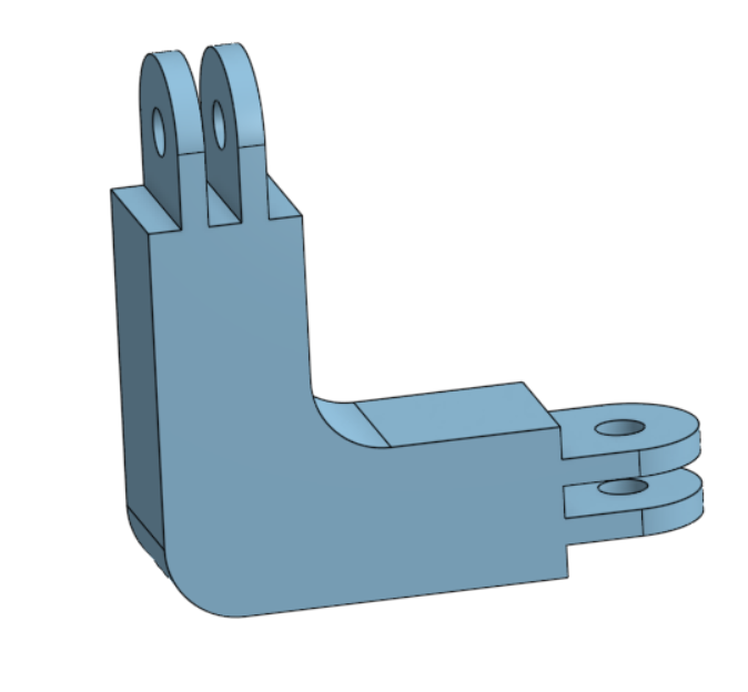 GoPro 90 degree adapter mount
