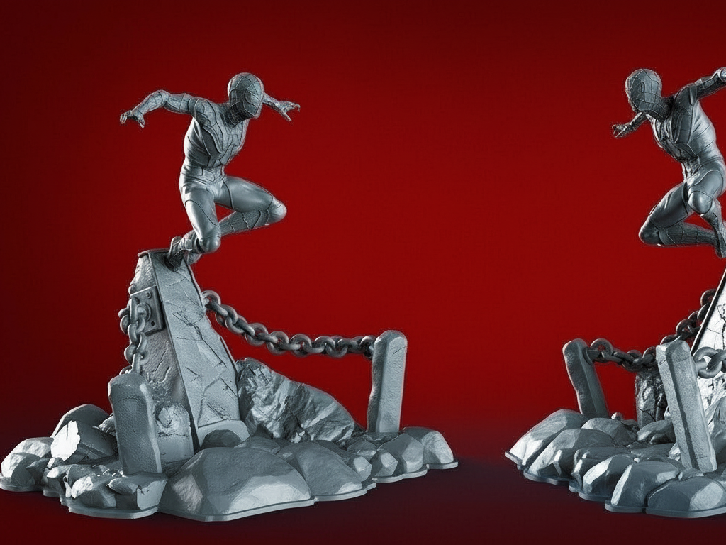 STL spiderman multiparts