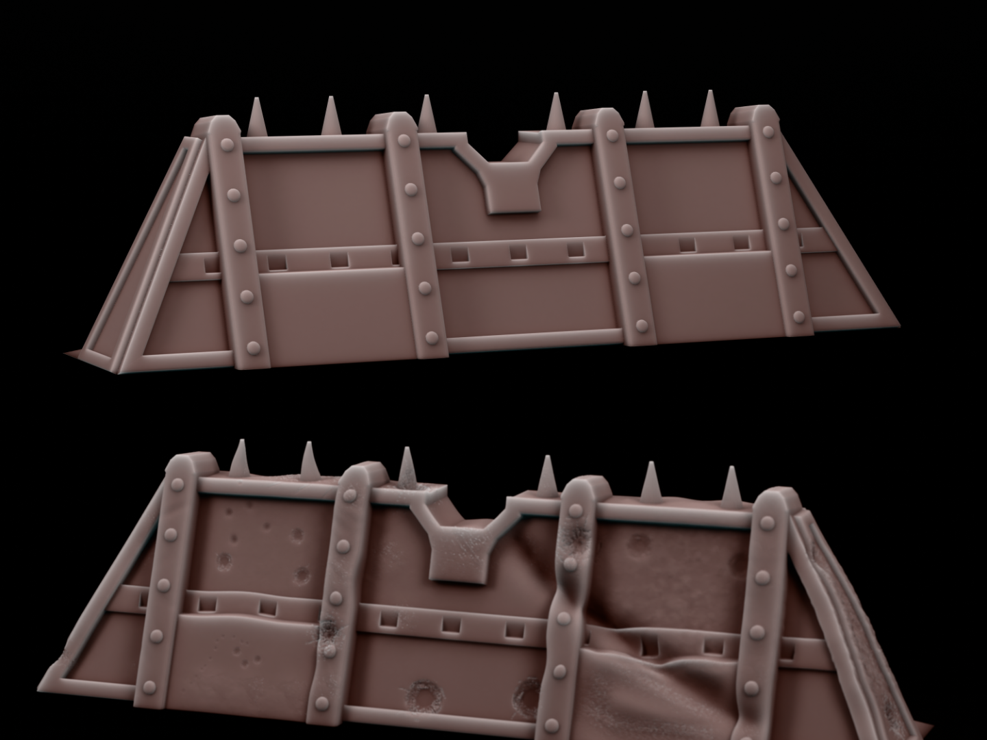 Grimdark Sci Fi Terrain Barricade