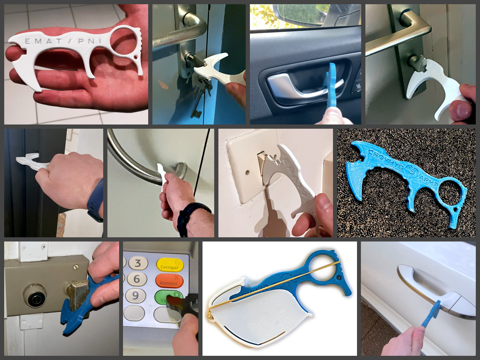 contactless door opener and sheath