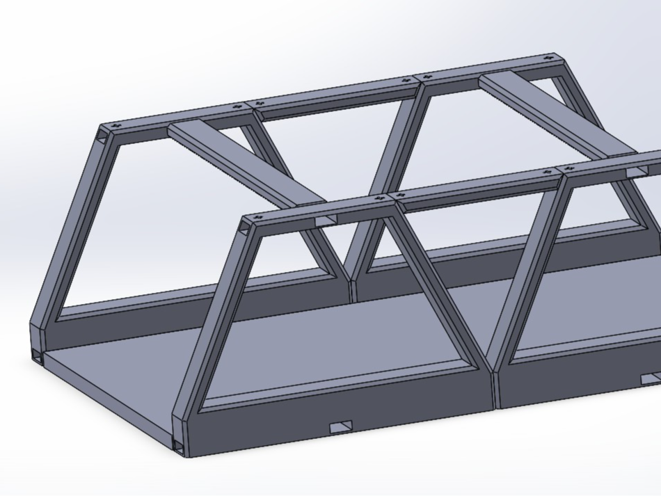 Carrera 132 124 modular bridge / modulare Brücke