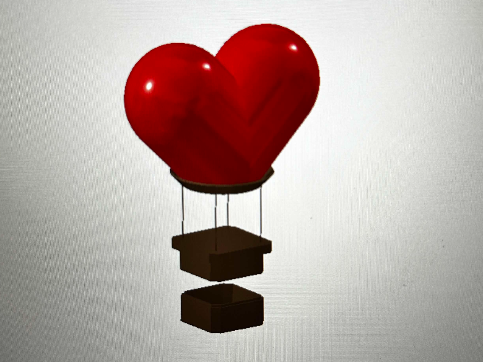 Valentine's love gift jewerly box-hot air balloon