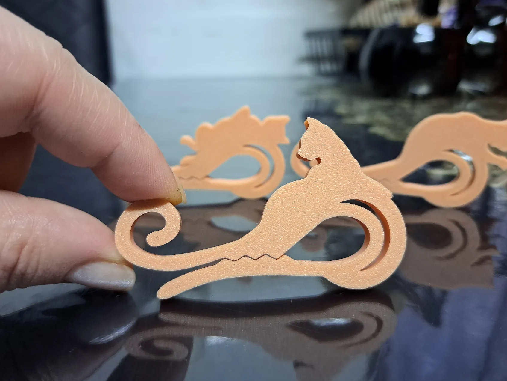 Simple bag clip, cute cats