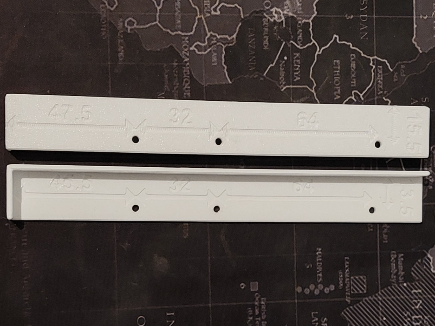 Drilling template GTV Axis Pro drawer front panel
