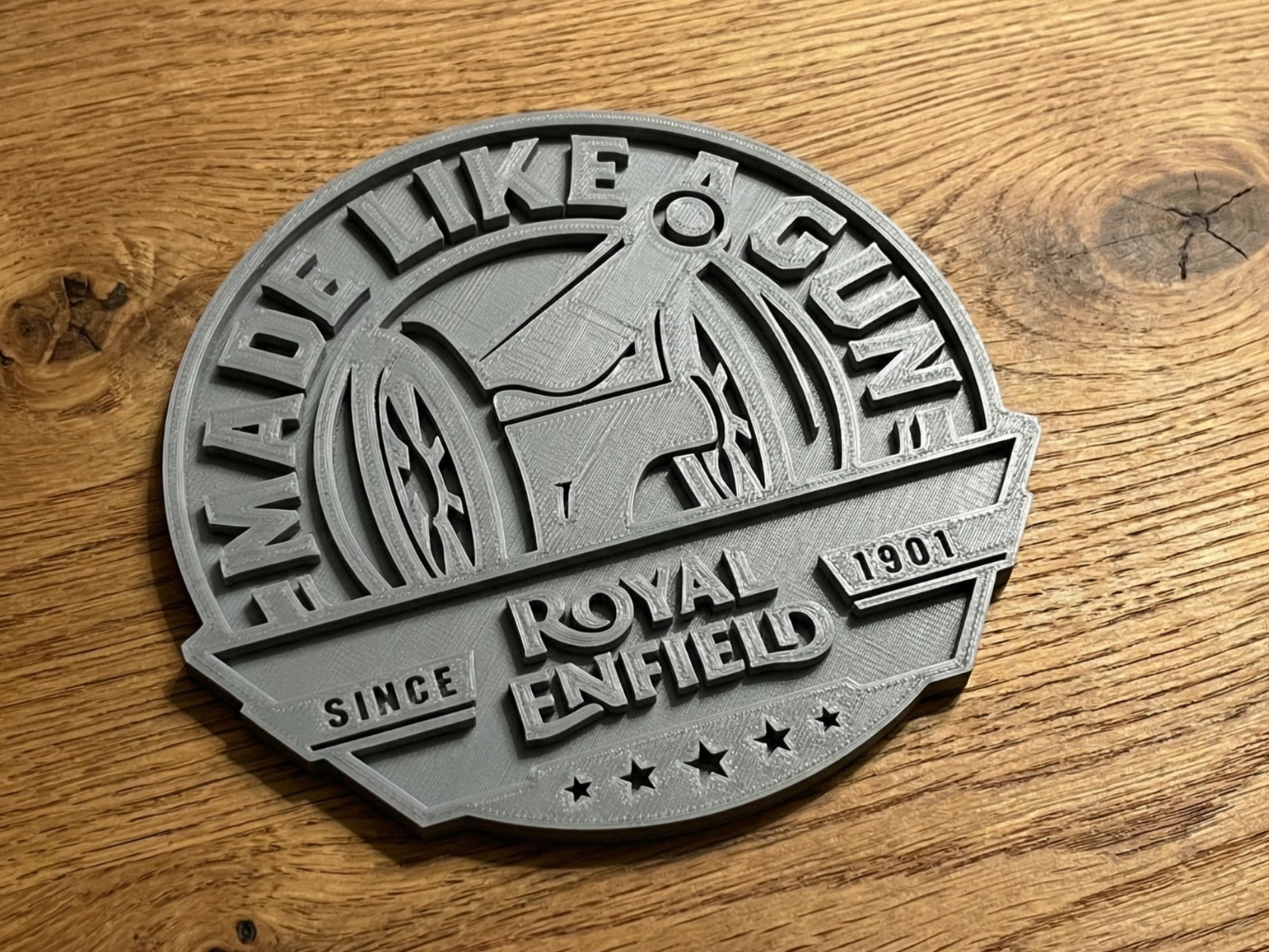 Royal Enfield tank logo 3D