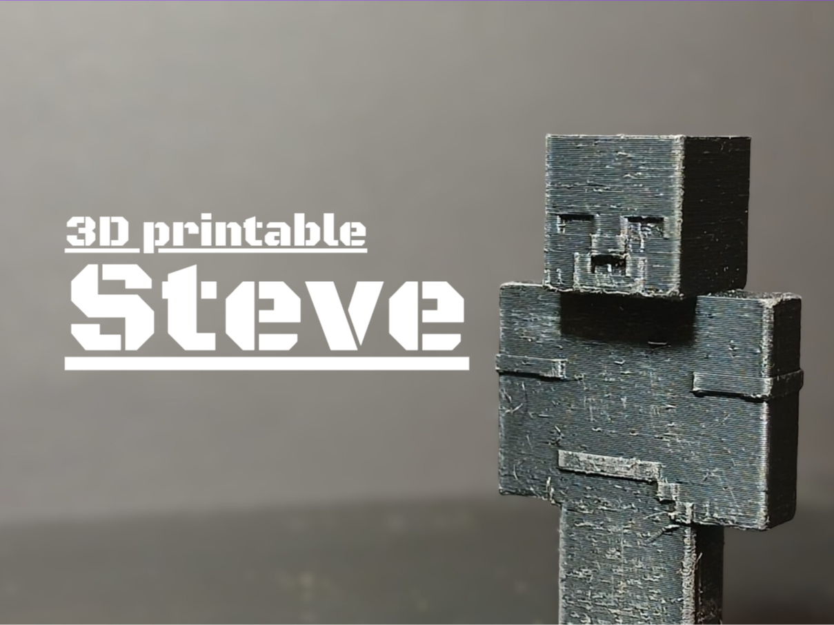 3D printable Steve