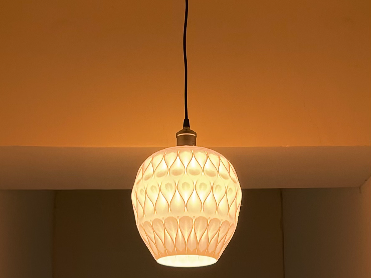 Vintage Wave Pendant Lampshade
