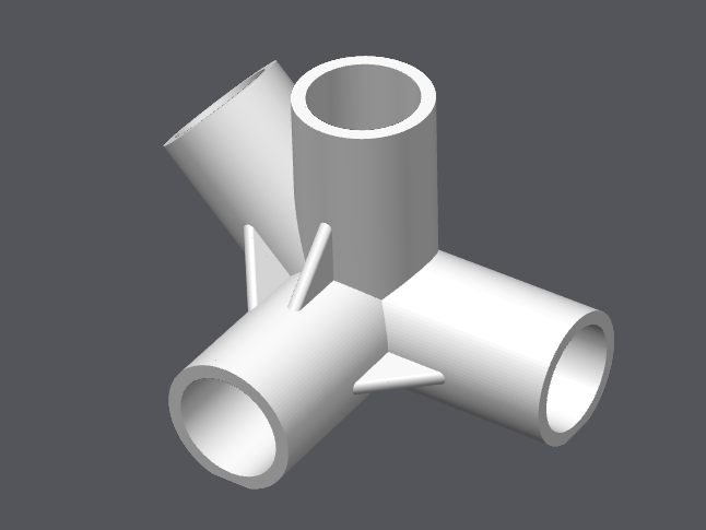 Universal Parametric Rod / Dowel Connector