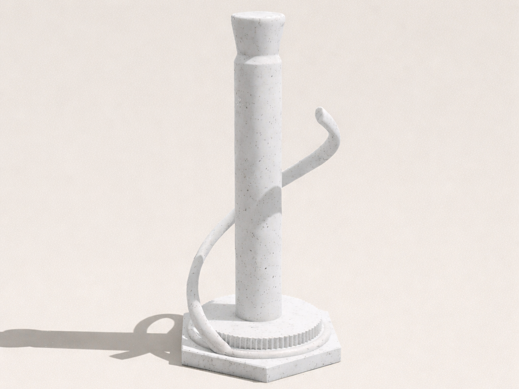 Minimalistisch Marble Marmor Küchenrollenhalter