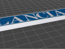 Lancia Delta keychain
