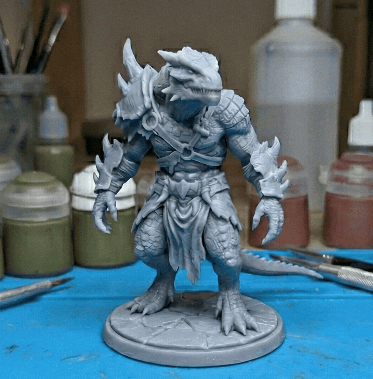 Scalebound Reaver - Lizardfolk Warrior Barbarian
