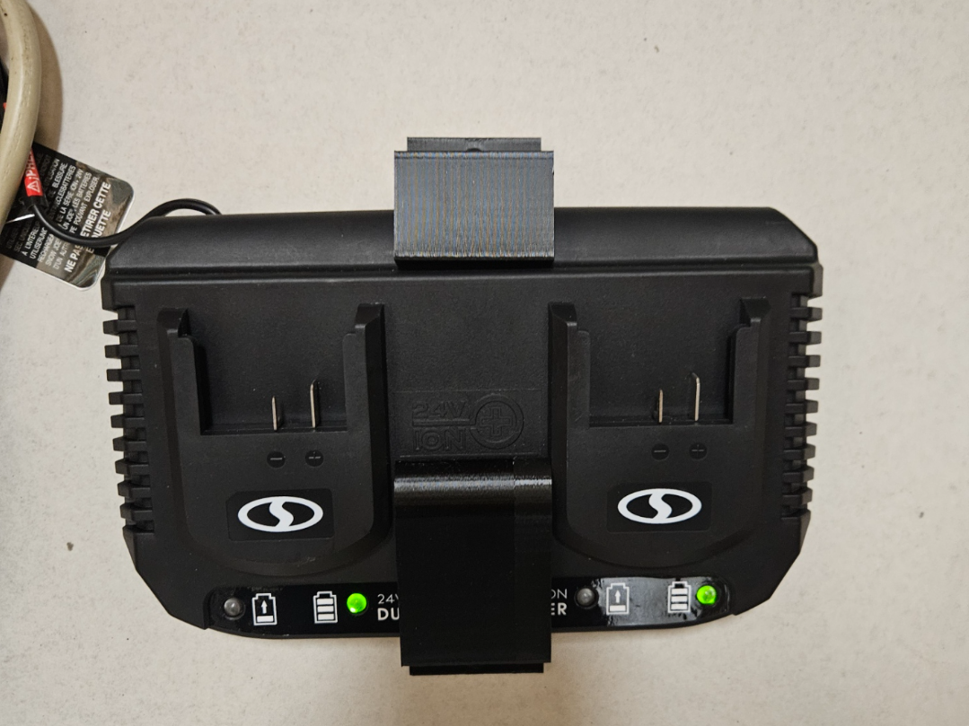 SnowJoe/SunJoe Dual Battery Charger mount holder
