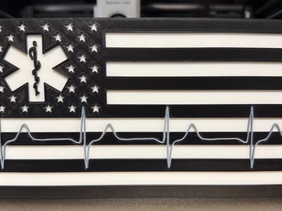 Thin White Line EMS Wall Hanger