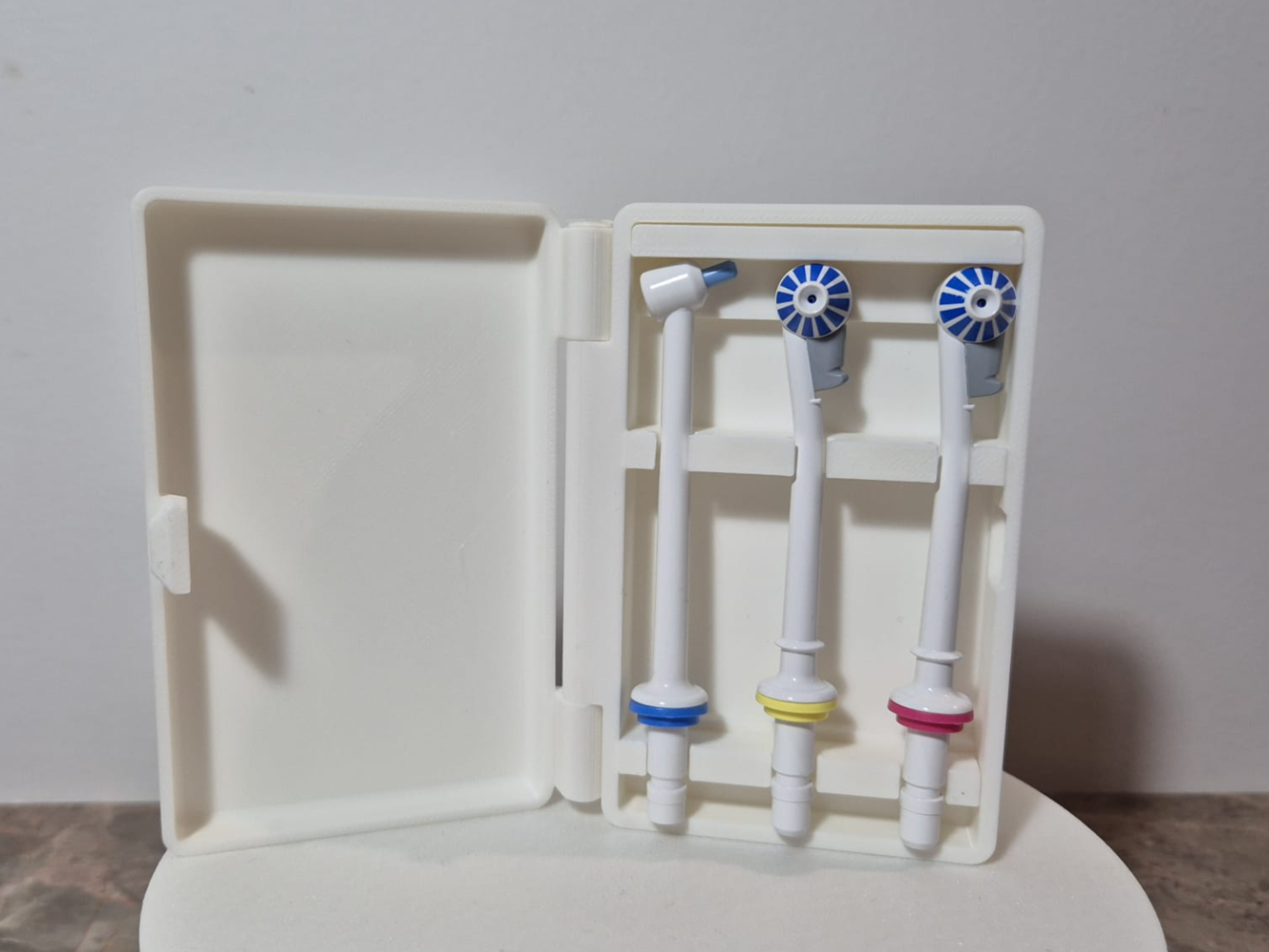 Hygienic Organizer Case for Water Flosser Nozzles