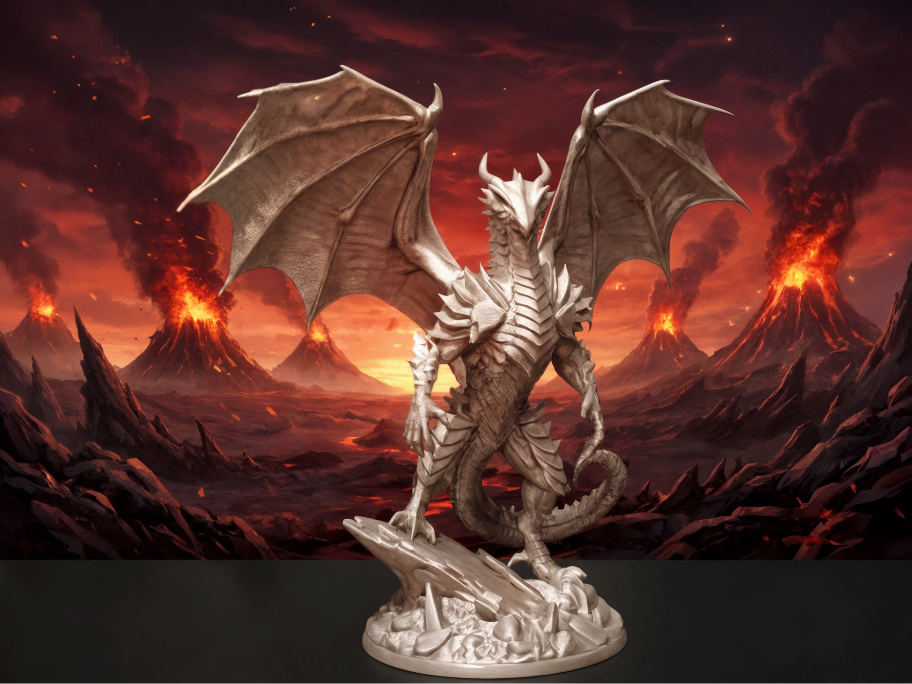 Dragon Miniature – Epic Winged Figurine
