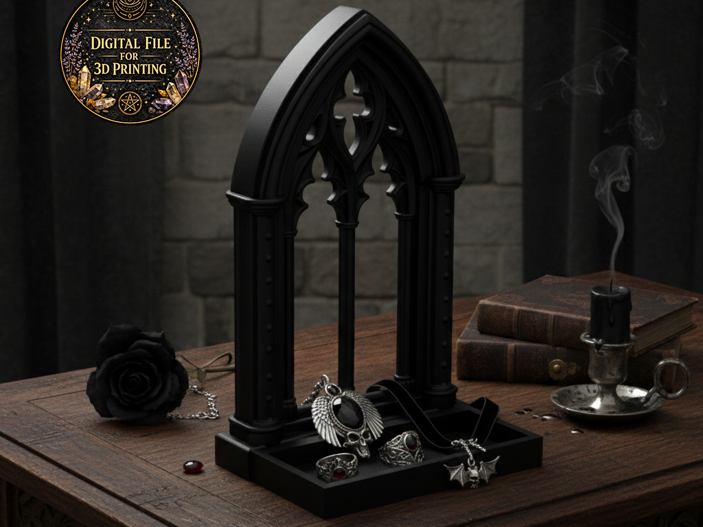 Gothic Table or Wall Organizer Home Decor