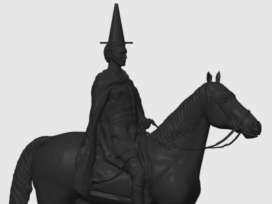 Duke of Wellington with Cone on head