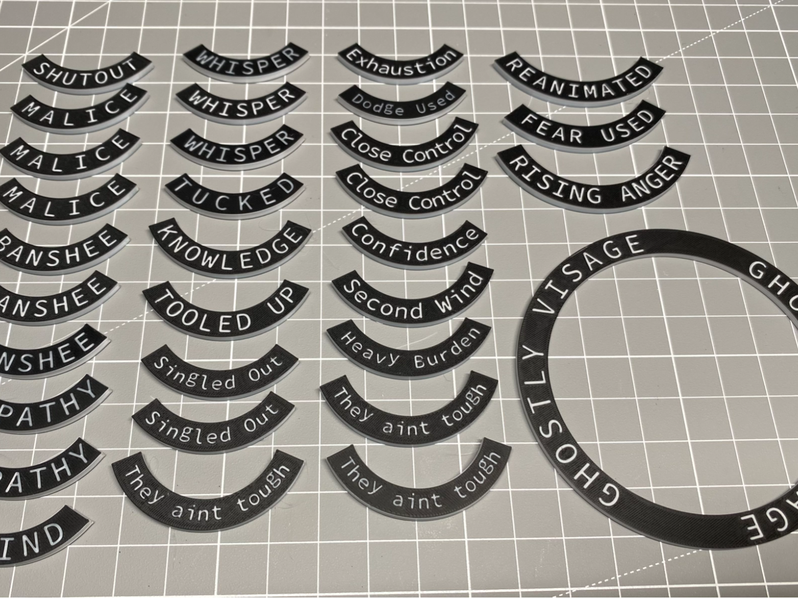 Morticians Guild tokens for Guild Ball