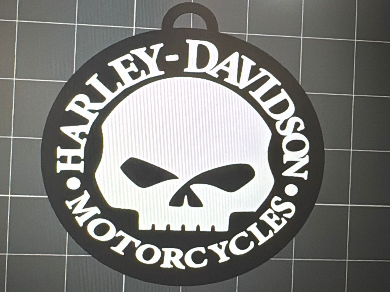 Chaveiro Harley Davidson Caveira Logo