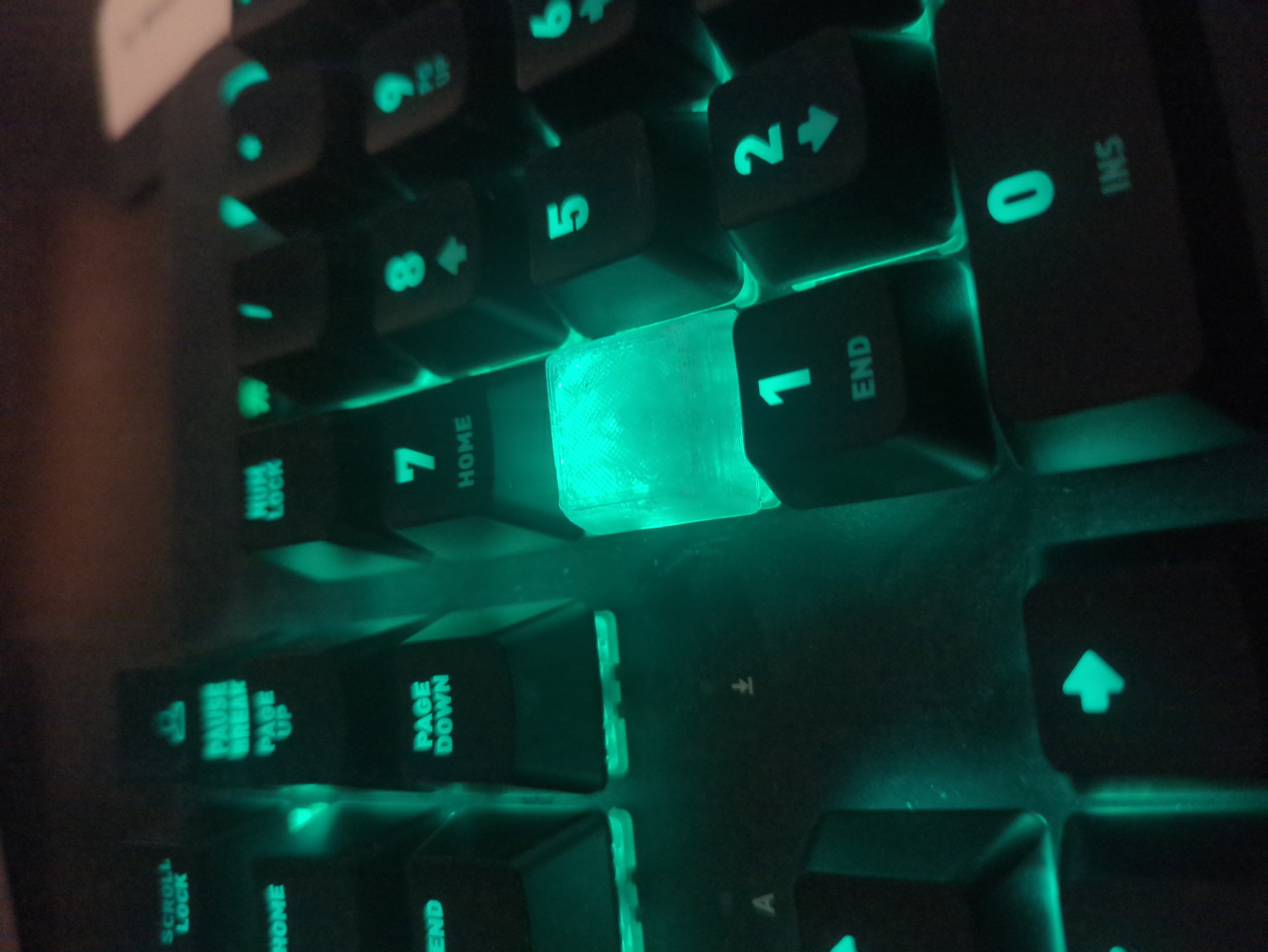 litophane keycap of arc reactor/illuminati