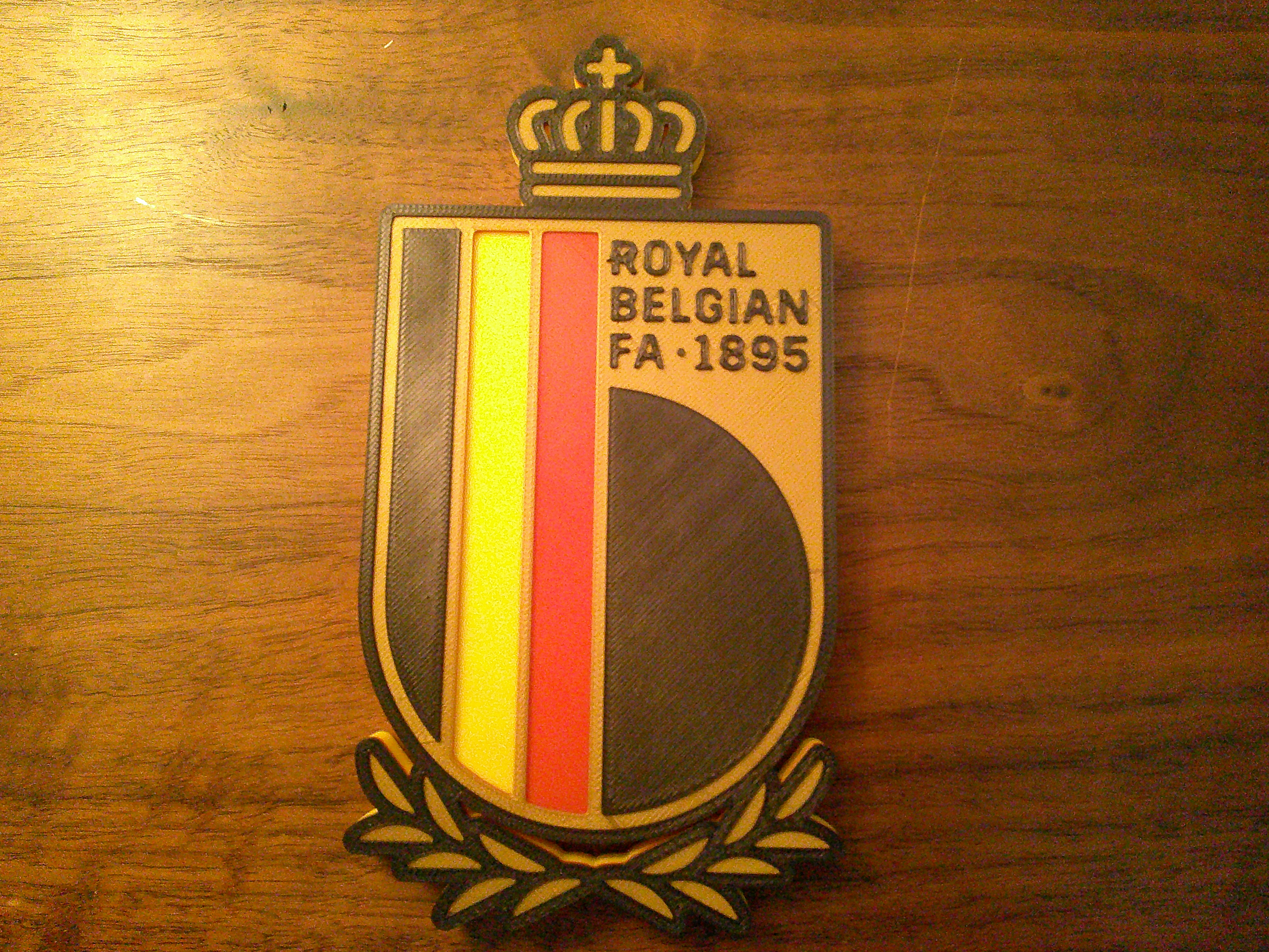 Belgium Soccer Logo Coaster or Plaque