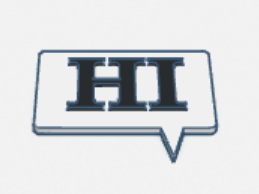 Hi Speech Bubble