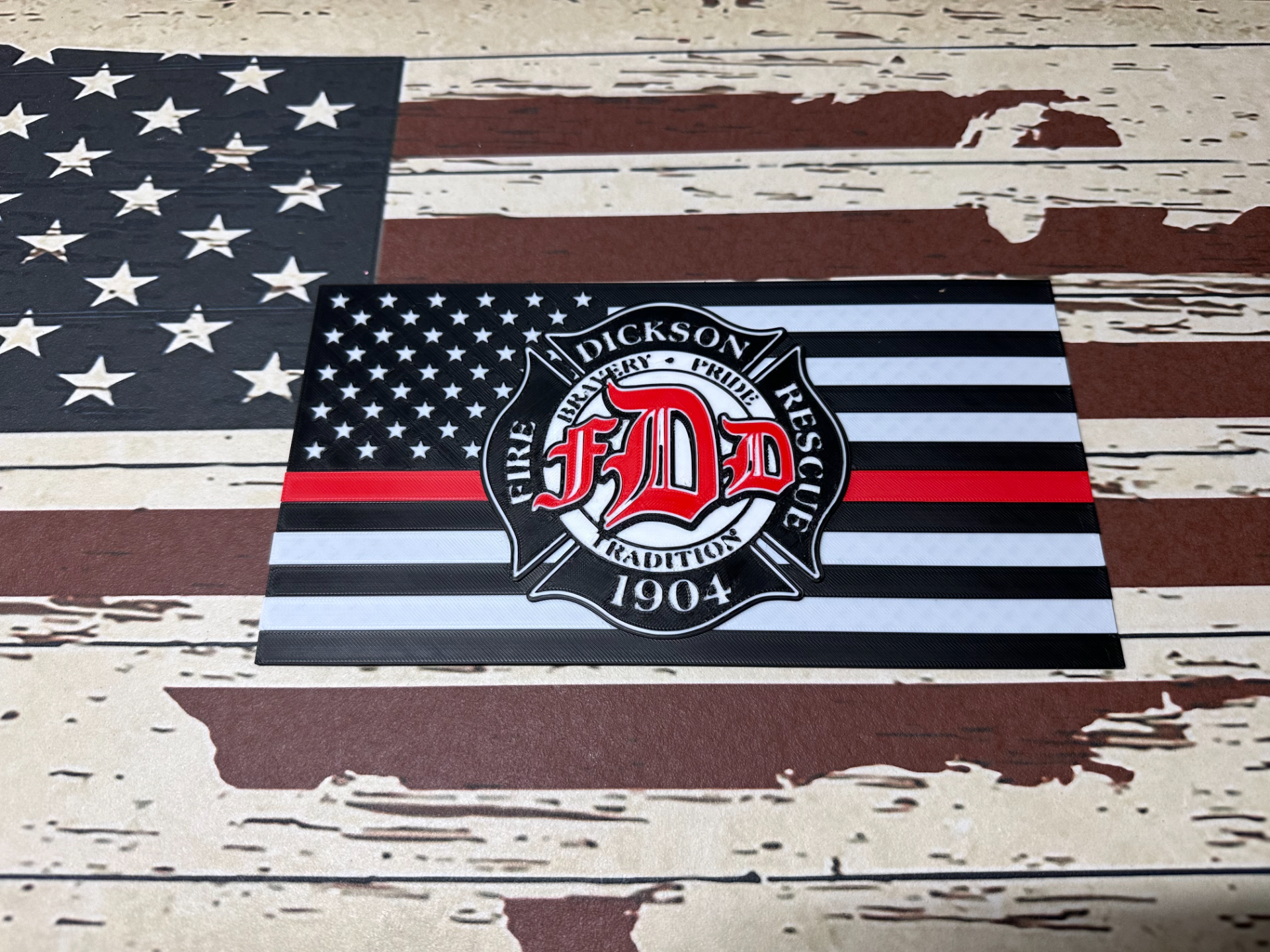 Dickson Fire Department TRL Flag