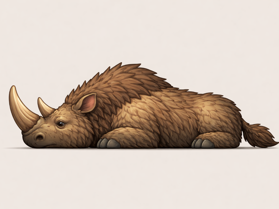 Flexi Woolly Rhino