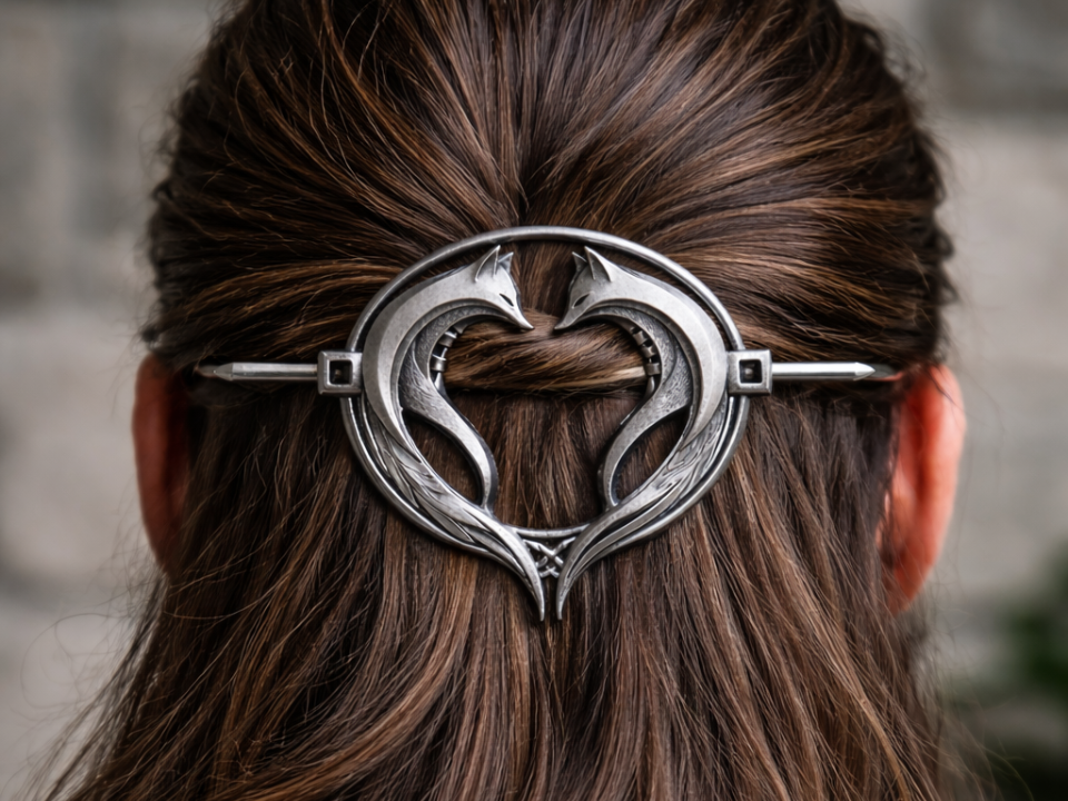 vinking fantasy fox hair style with  hole
