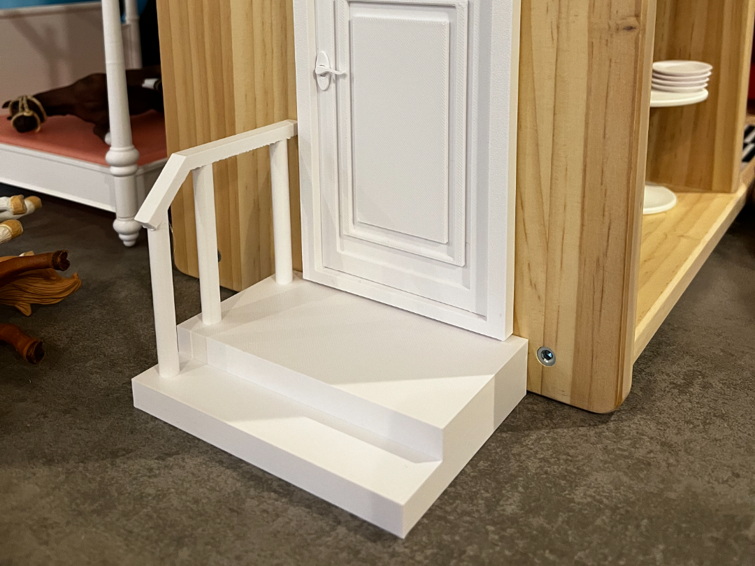 Ikea Flisat Puppenhaus Eingangspodest mit Geländer
