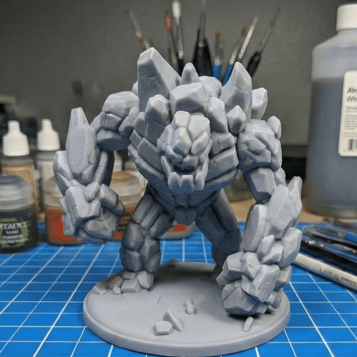 Runestone Sentinel - Stone Golem & Earth Elemental