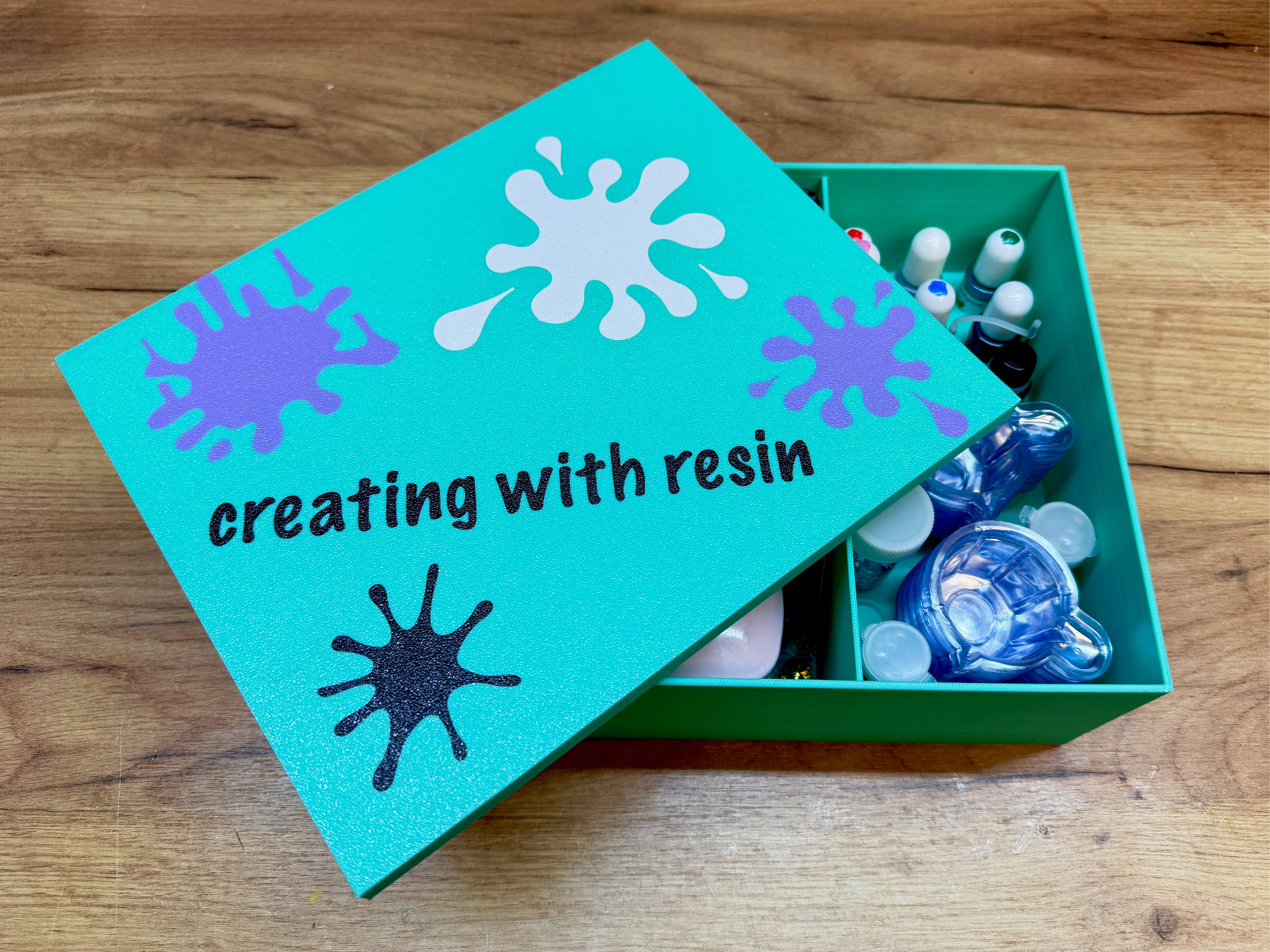 Resin and supplies box