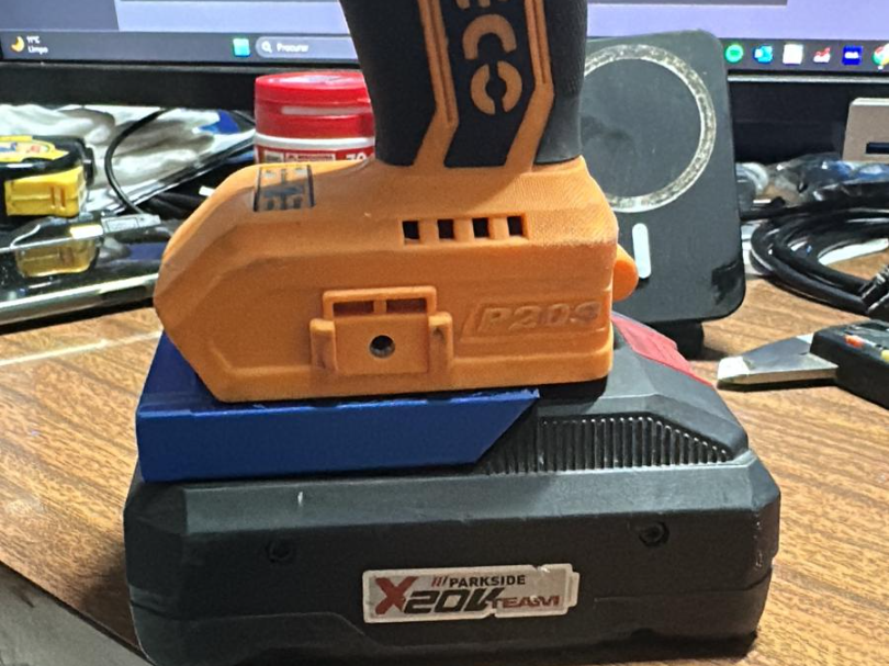 INGCO adapter to Parkside battery