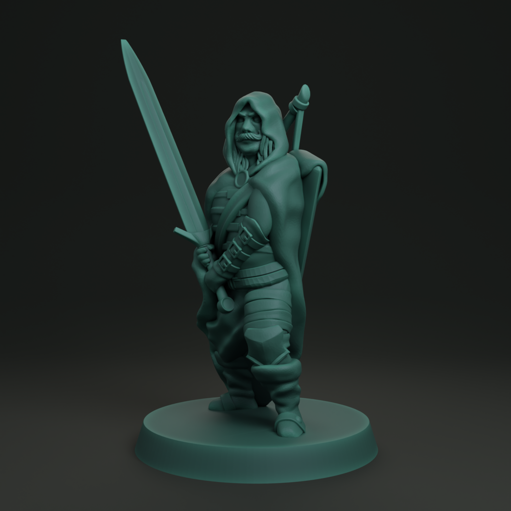 Fighter folk hero FDM supportless