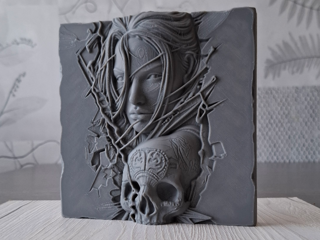Entangled Goddess - Relief Sculpture