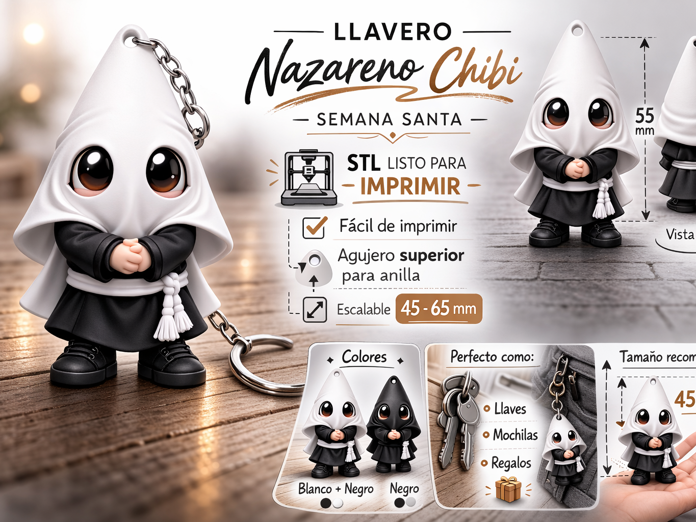 Llavero Nazareno Chibi