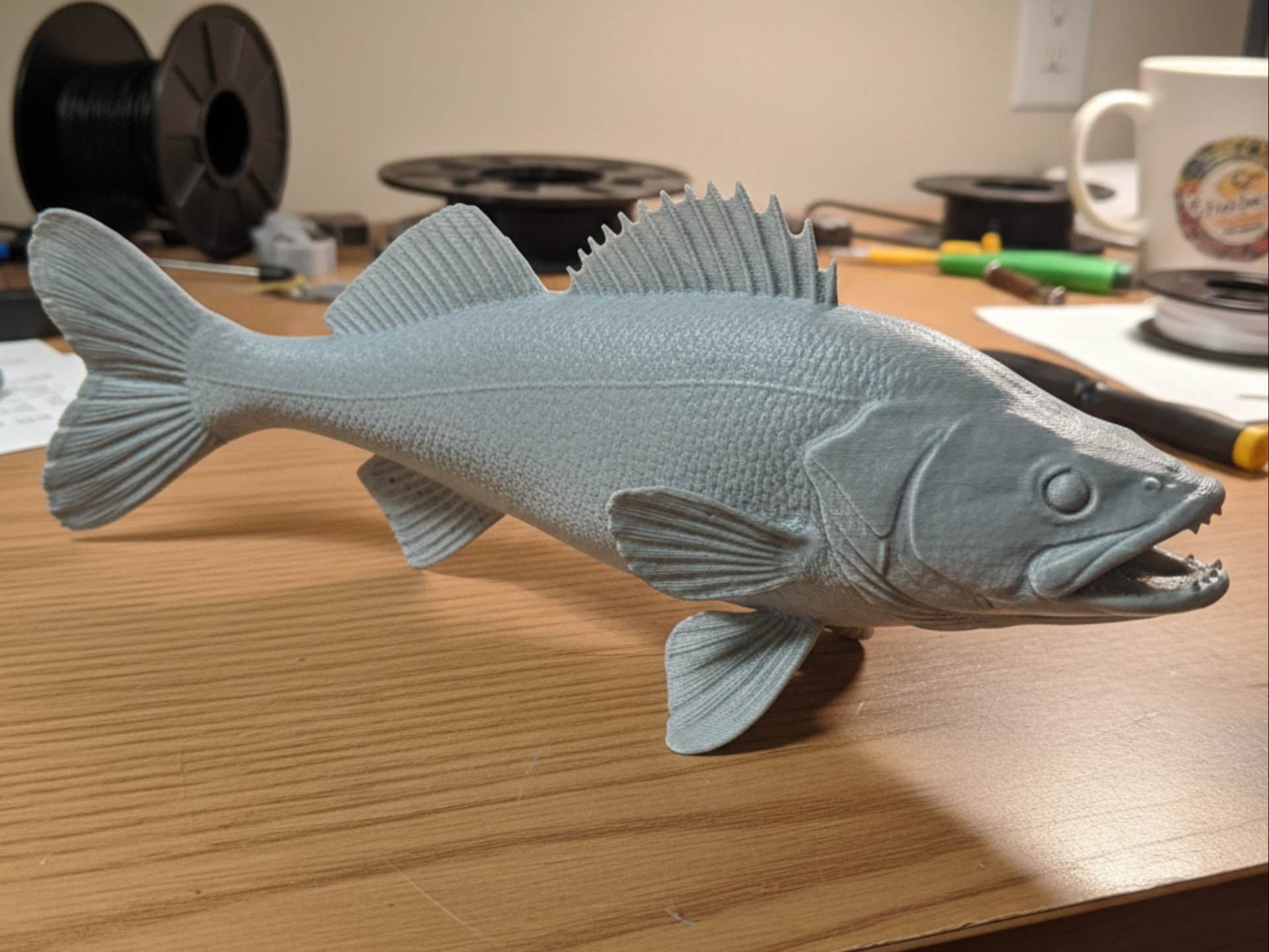 Walleye – Standalone Fish Sculpture