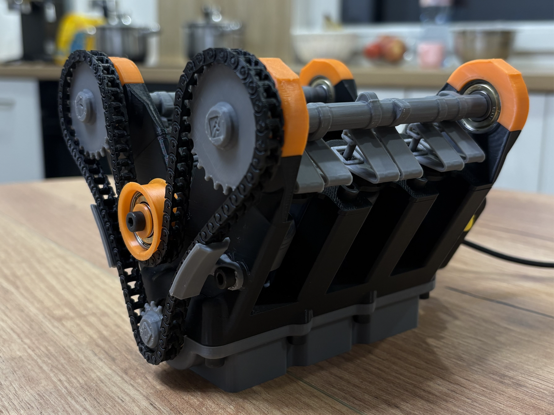 V6 Engine Model | Moving parts