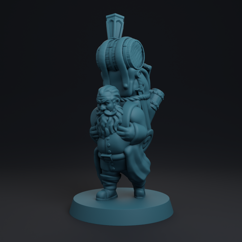 Dwarf traveling merchant FDM supportless