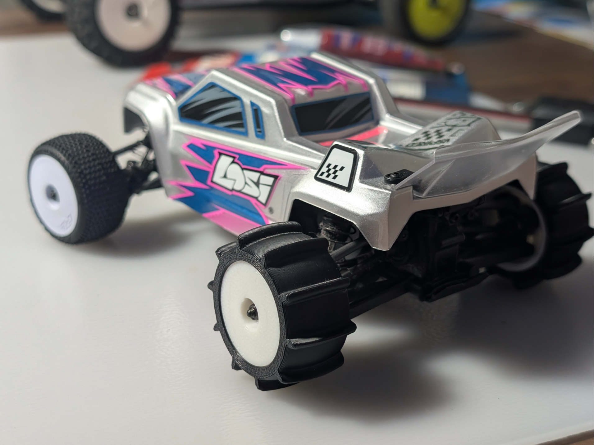 Losi Micro T paddle tire and rim