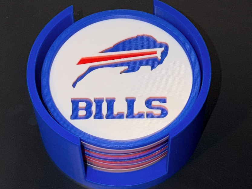 Buffalo Bills Coasters and Holder