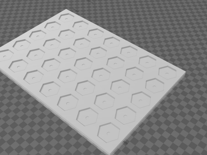 Grid Insert for Really Useful Box 4L - Hex Bases
